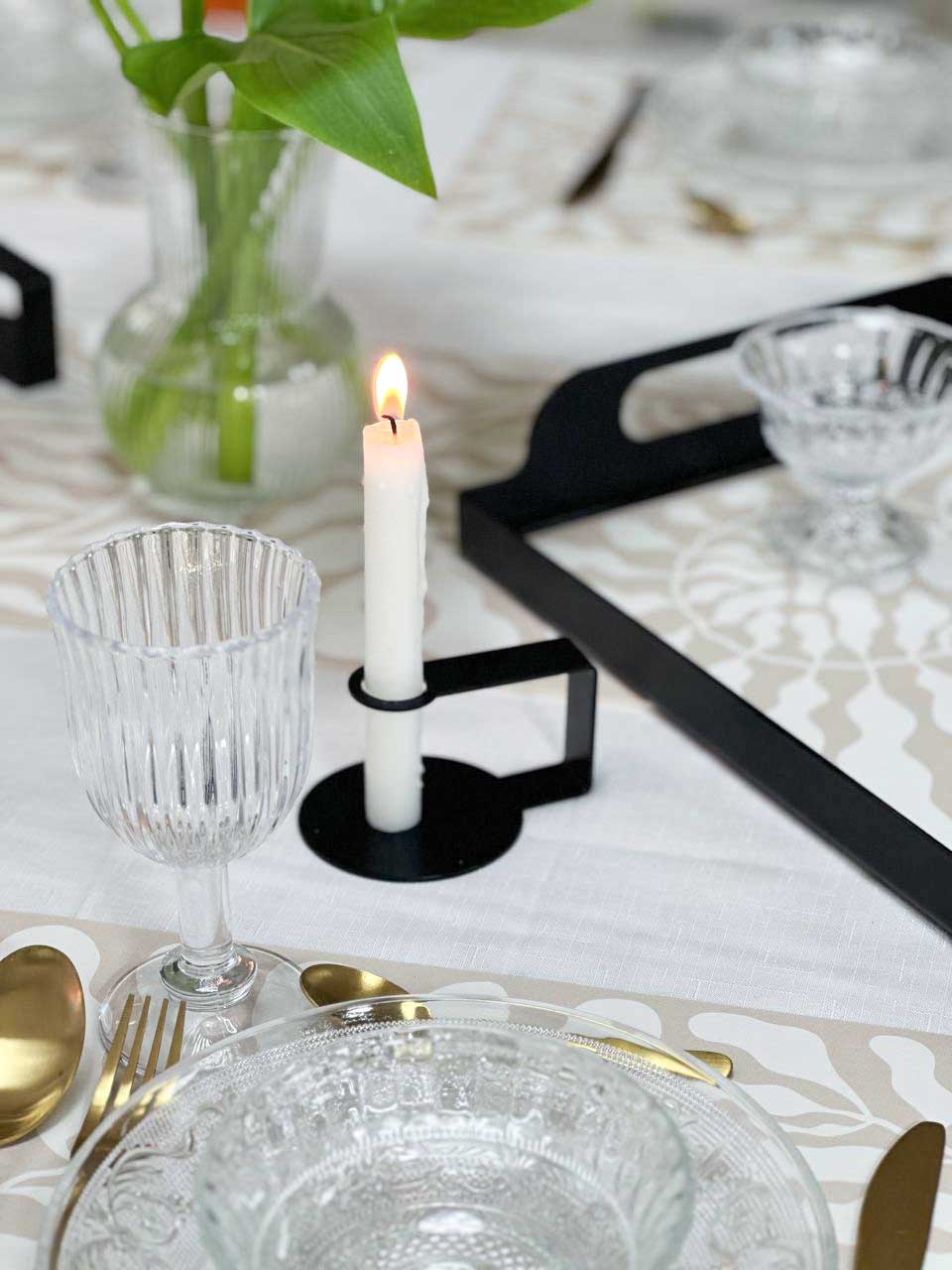 ראנר ויניל - דגם Beige leaf