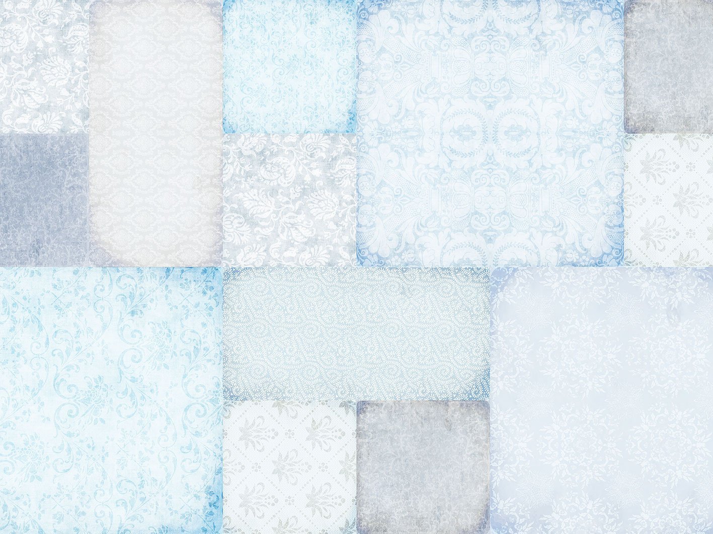 שטיח ויניל - דגם שאבי תכלת