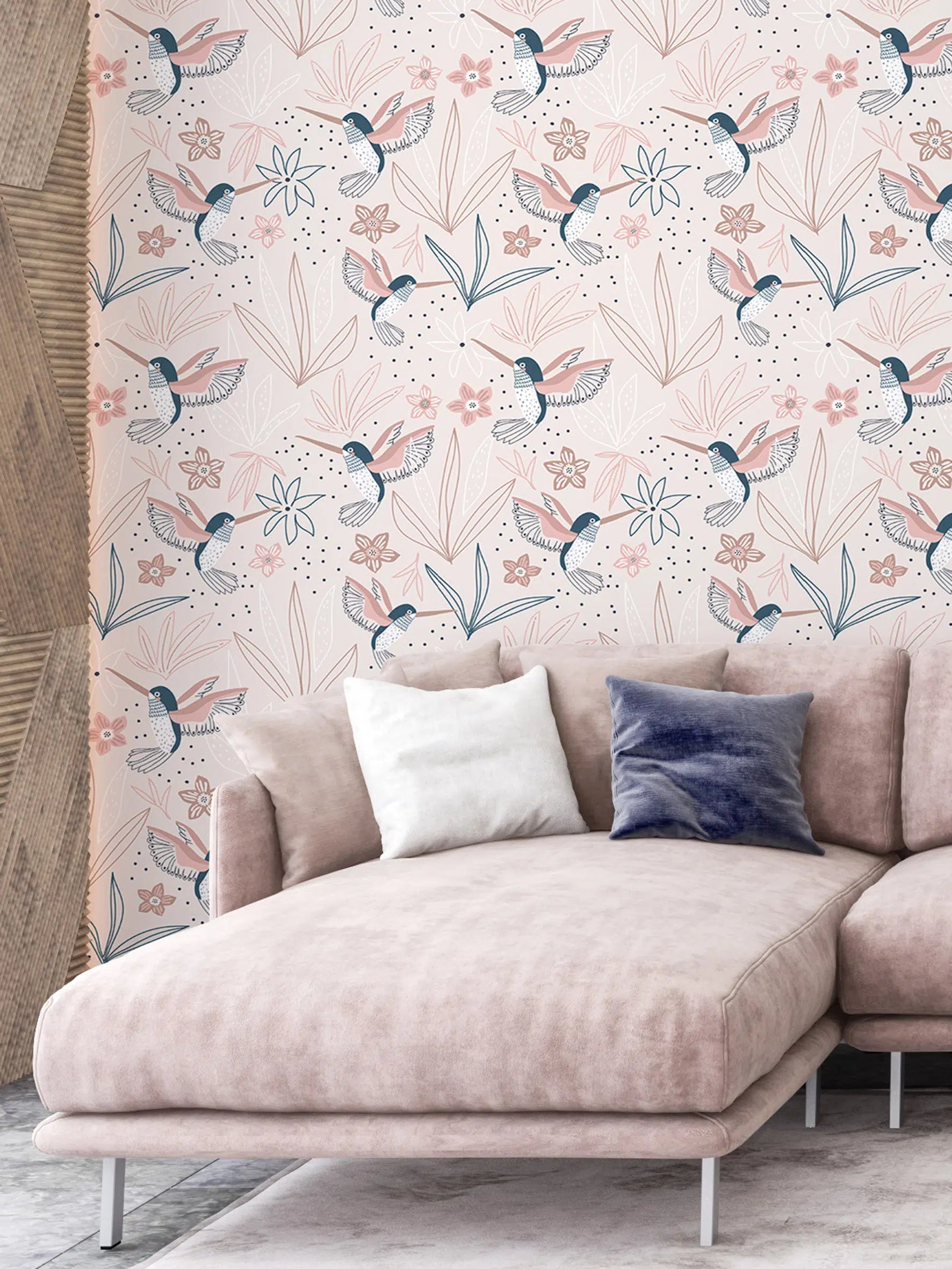 טפט לקיר - דגם Sunbirds