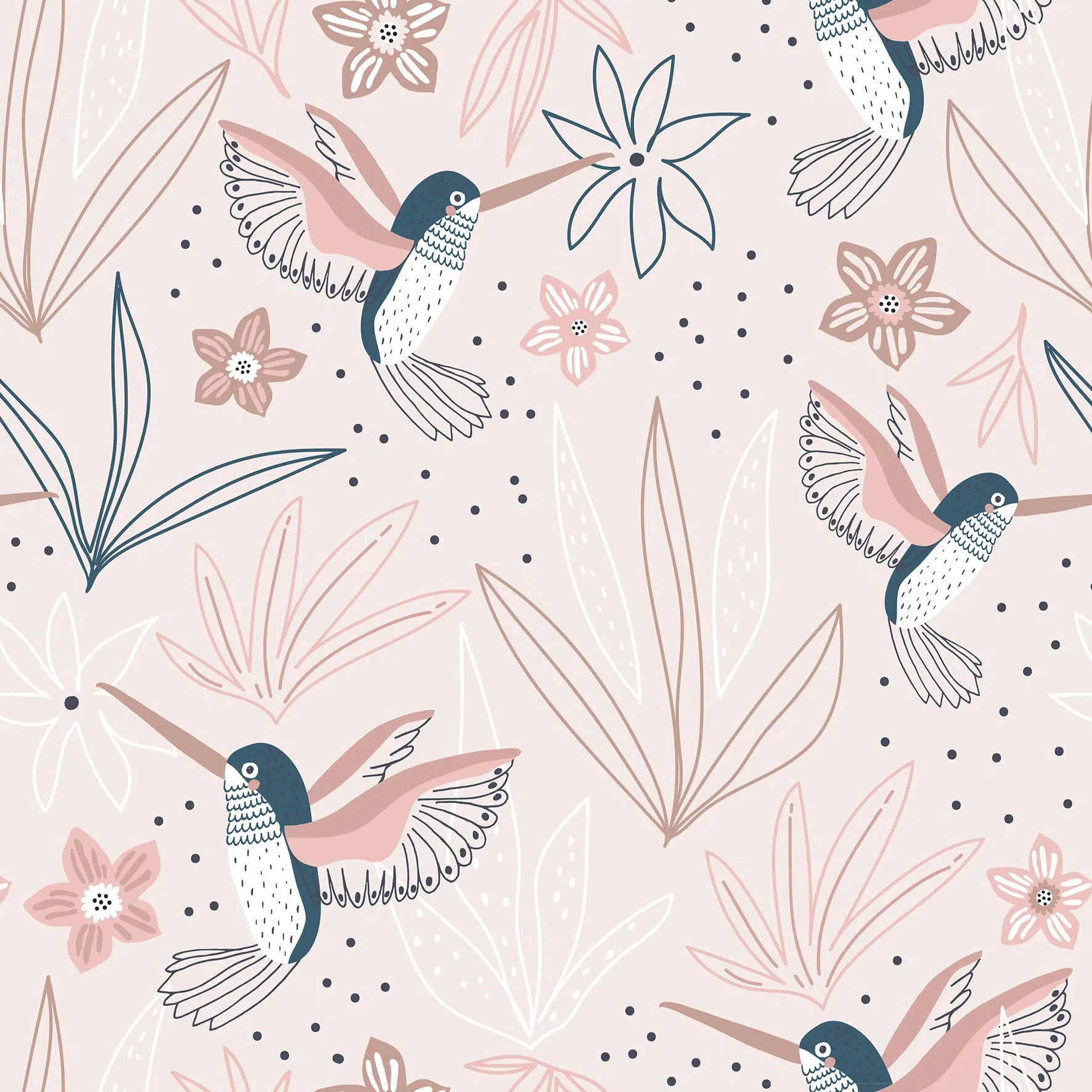 טפט לקיר - דגם Sunbirds