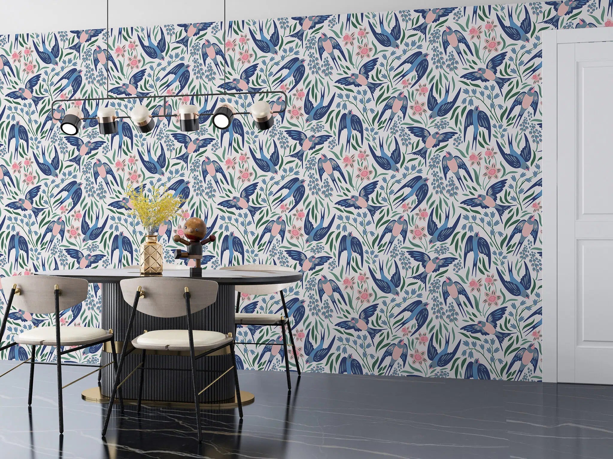 טפט לקיר - דגם Swallows