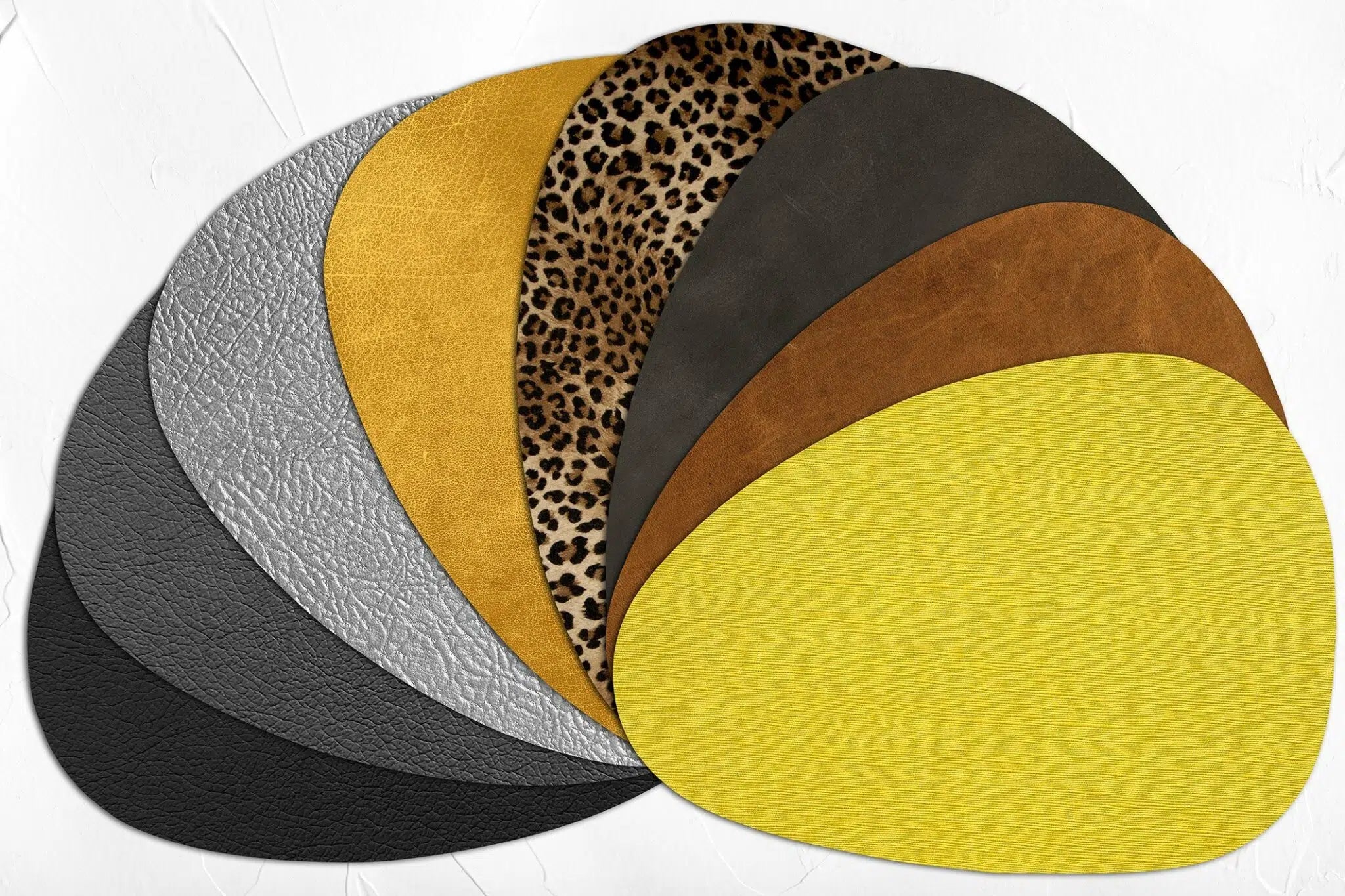 פלייסמט ויניל צורני - דגם אפור