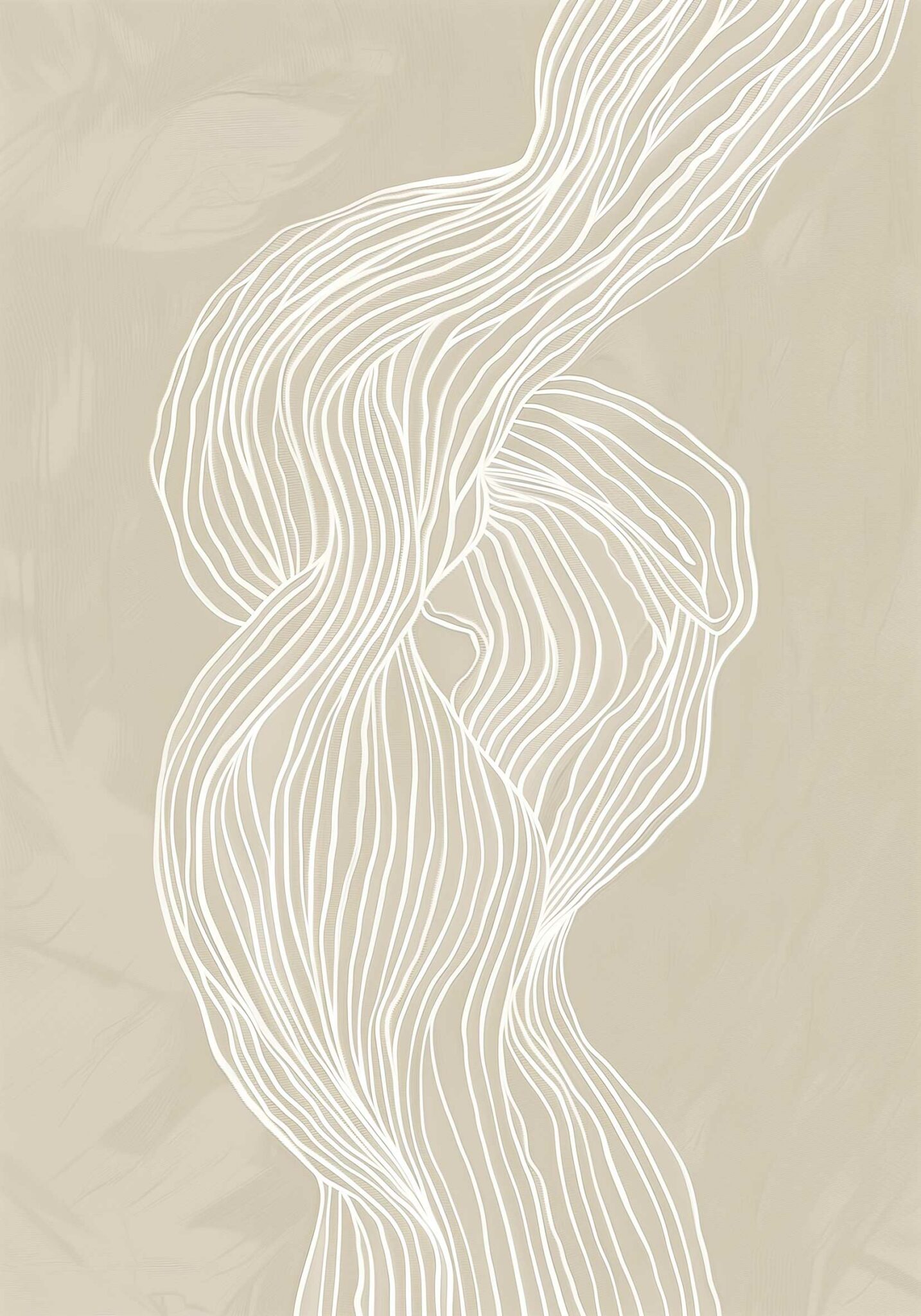 הדפס - Beige lines