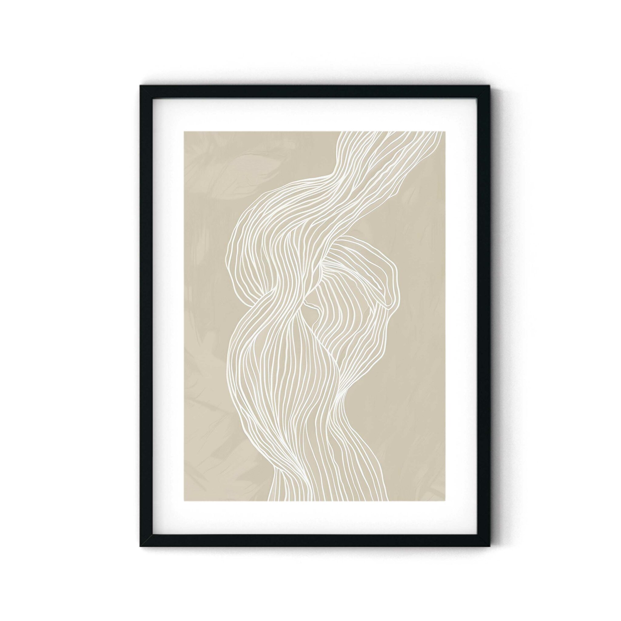 הדפס - Beige lines