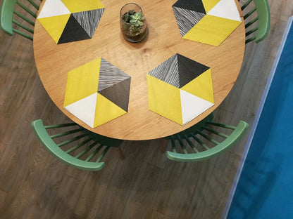 פלייסמט ויניל - משושה חרדל