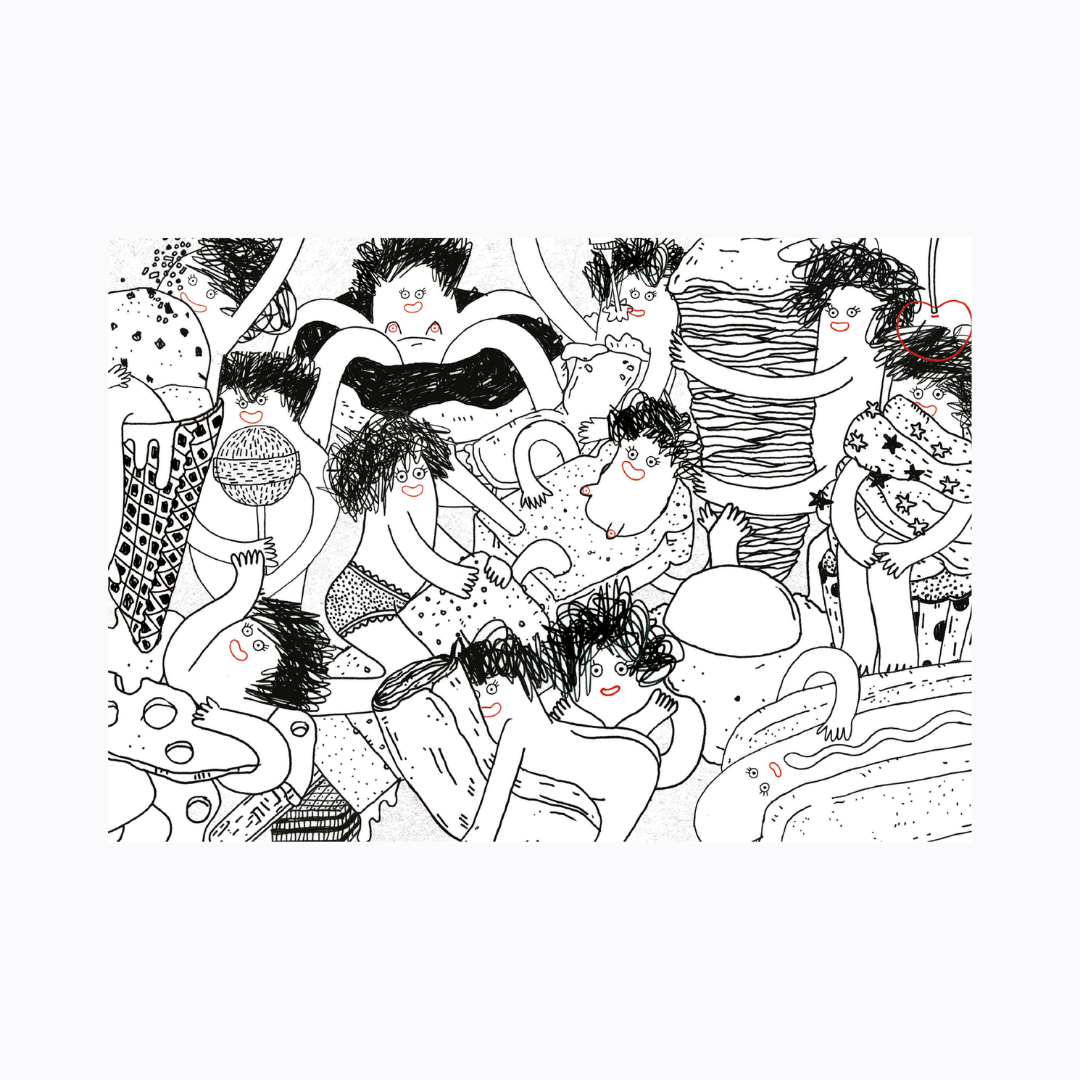 הדפס אומנותי מקורי - נטשה מנשנשת