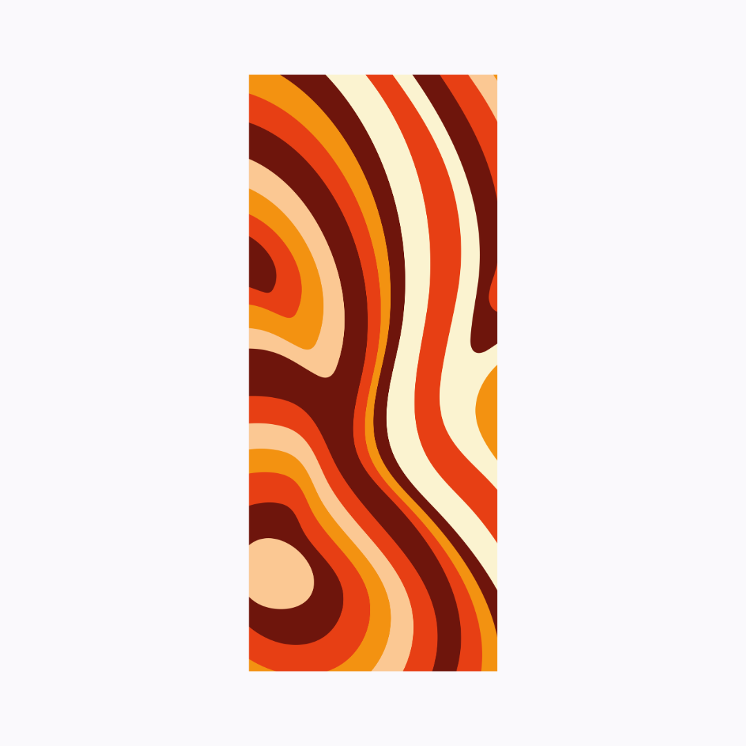 שטיח ויניל רטרו - וילון בסלון