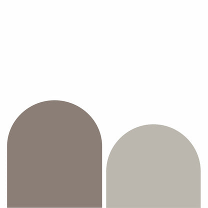 זוג מדבקות טפט במגוון צבעים - דגם קשתות