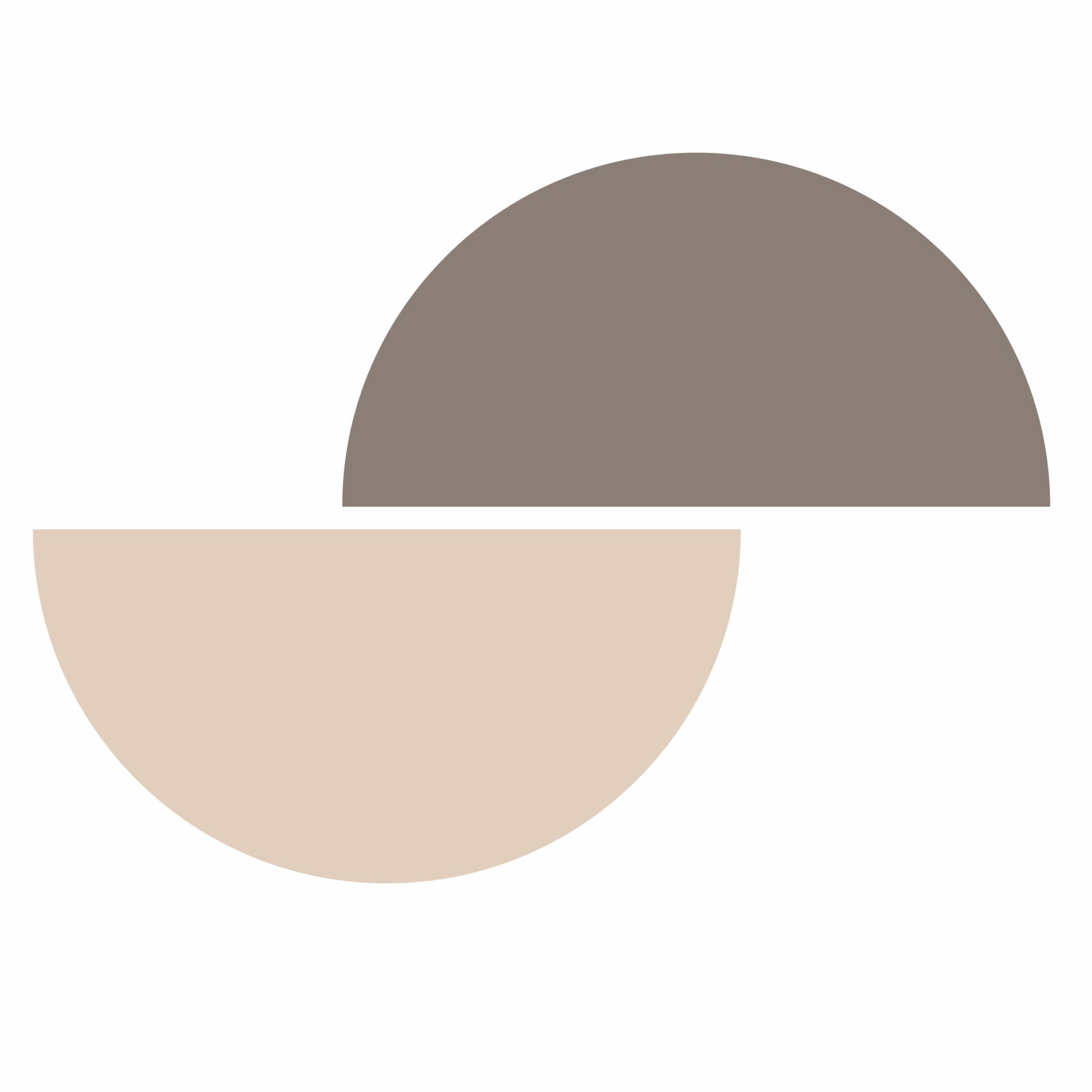 זוג מדבקות טפט במגוון צבעים - דגם חצי עיגול