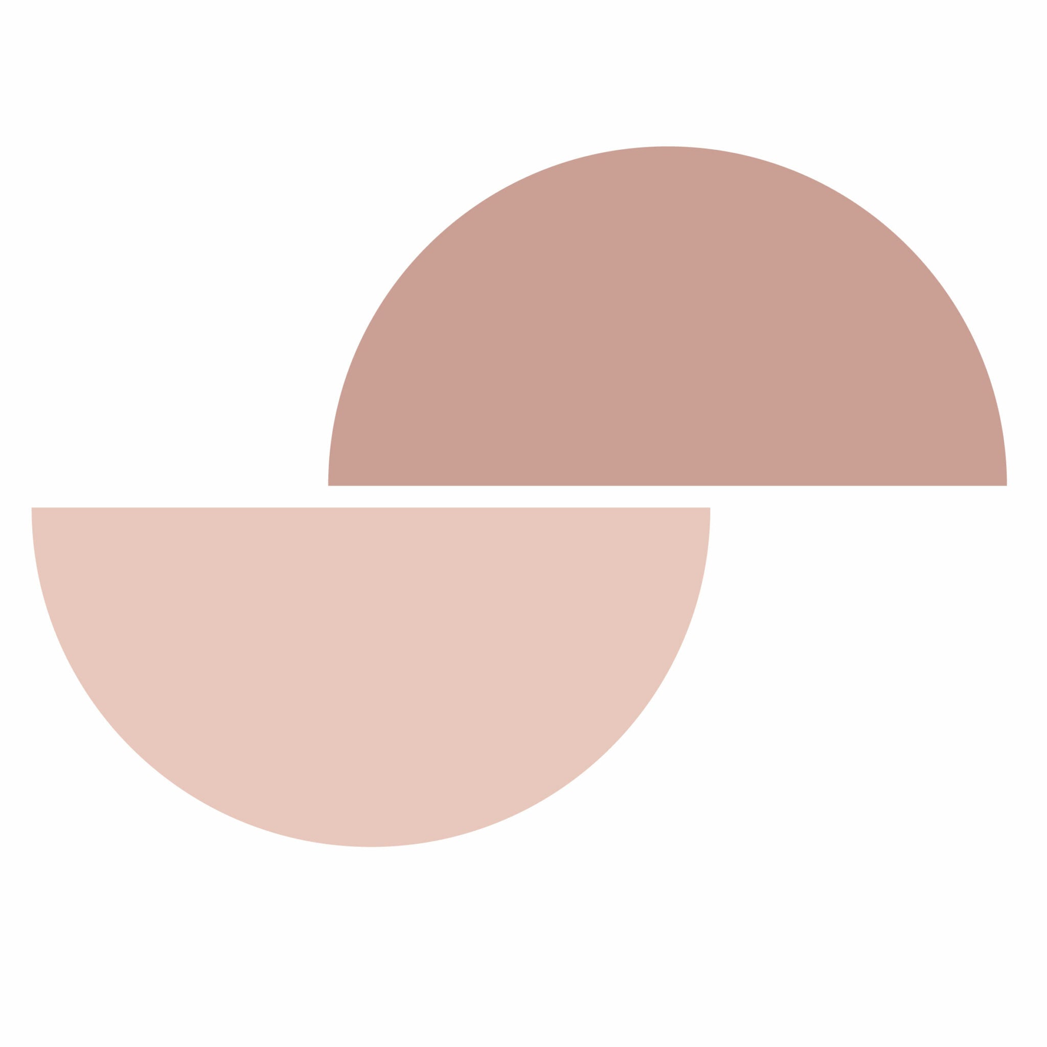 זוג מדבקות טפט במגוון צבעים - דגם חצי עיגול