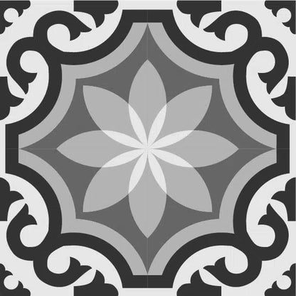 מדבקות אריחים דגם - Tiles אפור