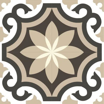 מדבקות אריחים דגם - Tiles חום