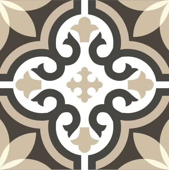 מדבקות אריחים דגם - Tiles חום