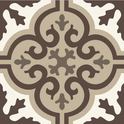 מדבקות אריחים דגם - Tiles חום