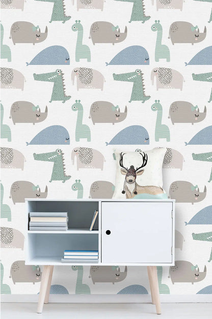 טפט לקיר - דגם חיות