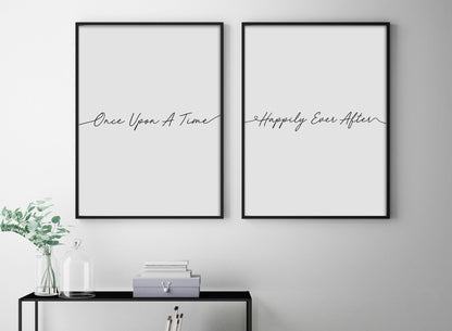 זוג פוסטרים - Once upon a time
