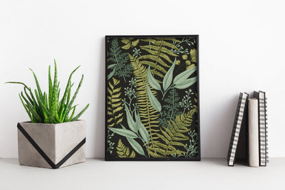 פוסטר - משפחת עלים כהה