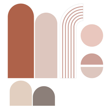 סט מדבקות טפט צורני - 8 יחידות