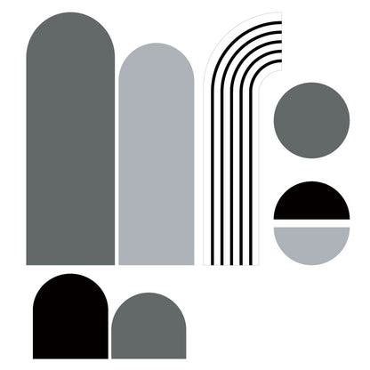 סט מדבקות טפט צורני - 8 יחידות