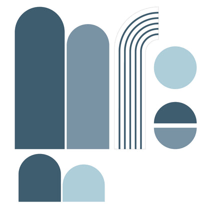 סט מדבקות טפט צורני - 8 יחידות