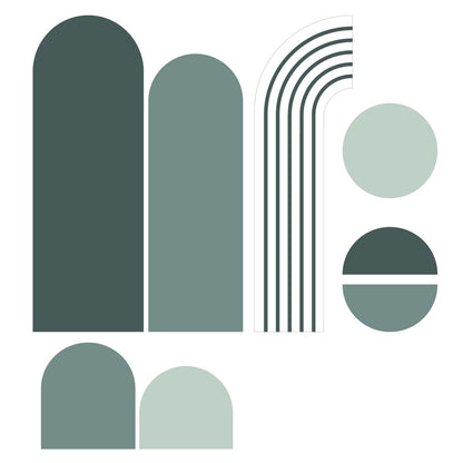 סט מדבקות טפט צורני - 8 יחידות