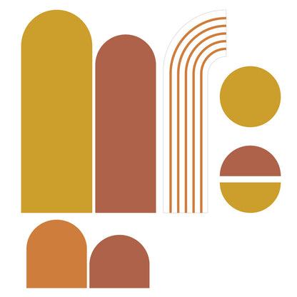 סט מדבקות טפט צורני - 8 יחידות