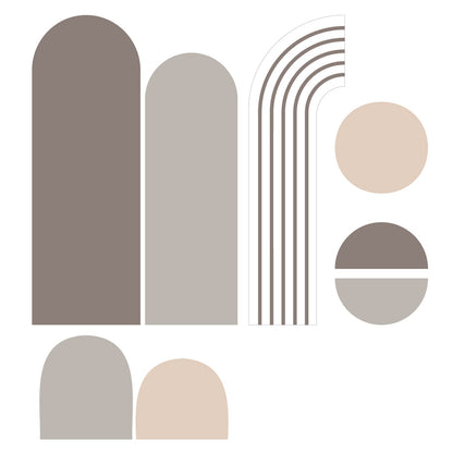 סט מדבקות טפט צורני - 8 יחידות