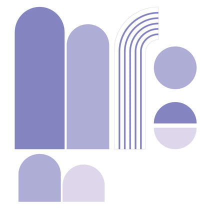 סט מדבקות טפט צורני - 8 יחידות