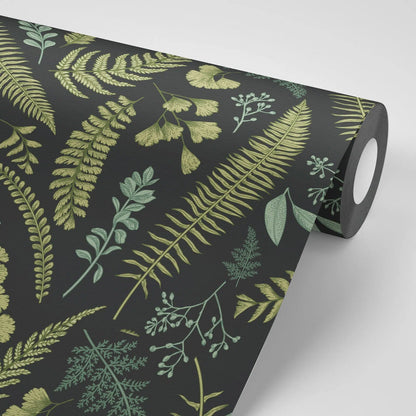 טפט לקיר - דגם  רישום עלים