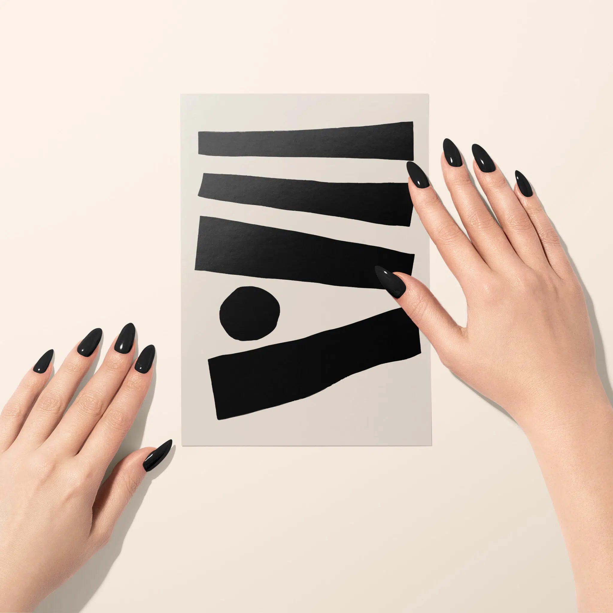 סט 4 גלויות - Abstract