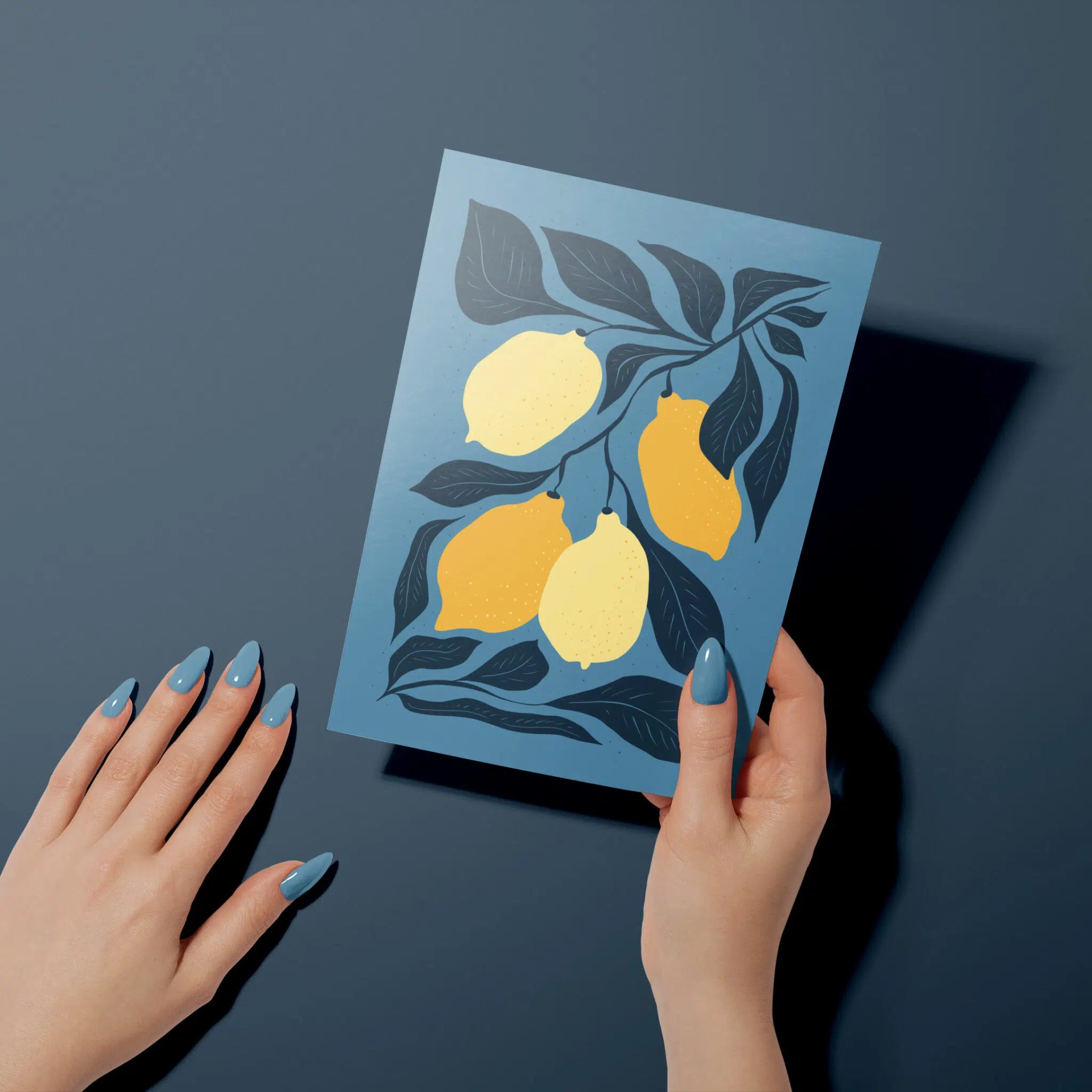 סט 4 גלויות - Nordic flowers