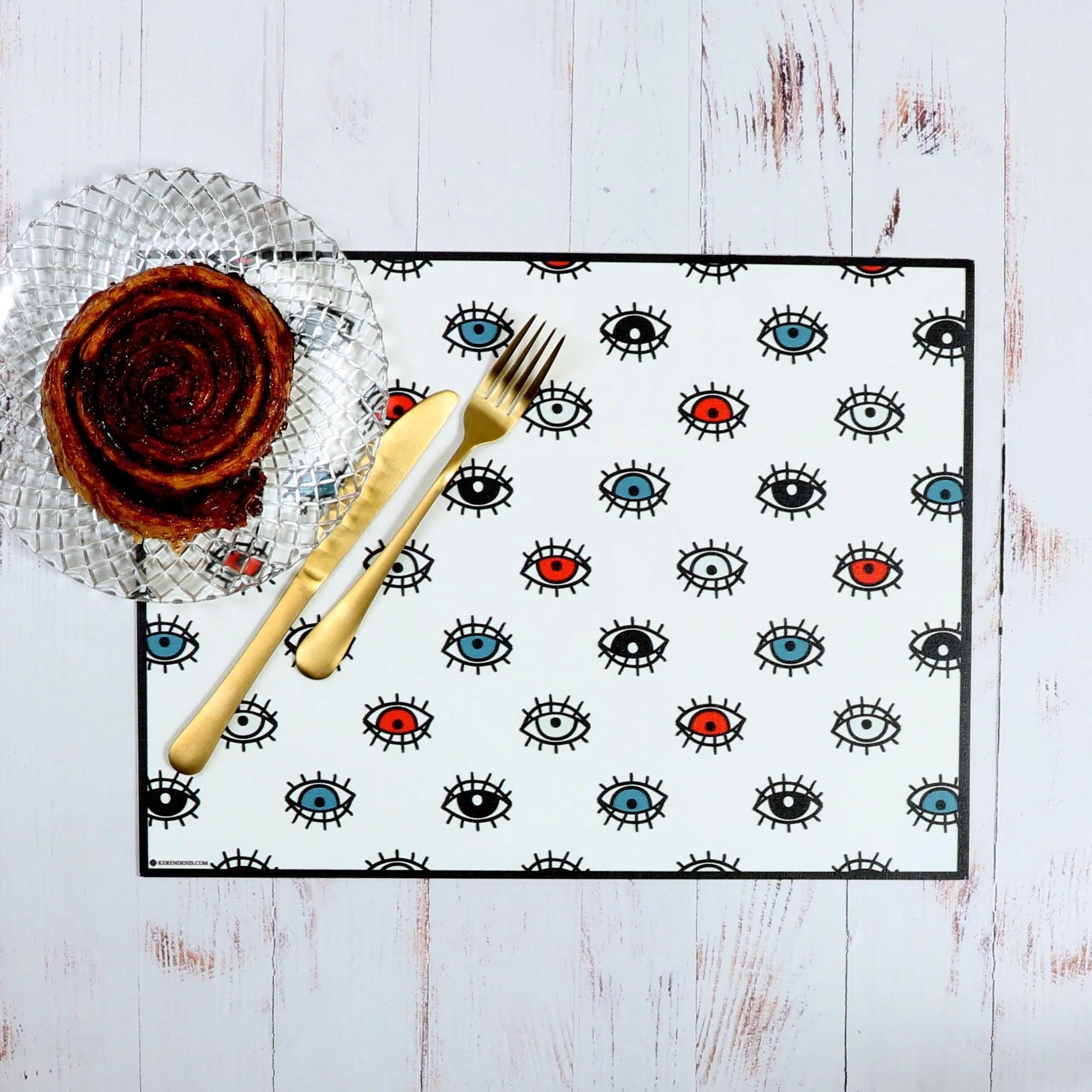 פלייסמט ויניל - דגם Boho Eyes