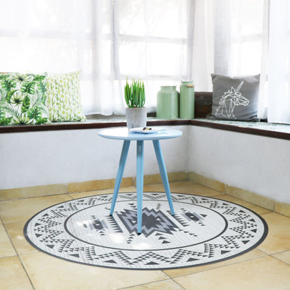 שטיח ויניל עגול - דגם Boho BW