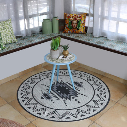 שטיח ויניל עגול - דגם Boho BW