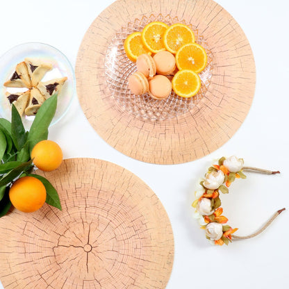 פלייסמט ויניל עגול - דגם Wood