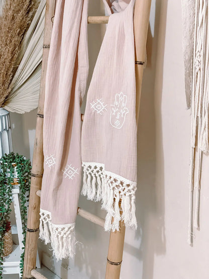 צעיף טטרה רקום - דגם Berber