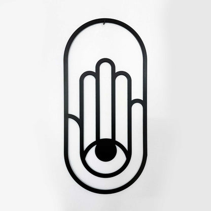 תכשיט קיר מתכת - חמסה