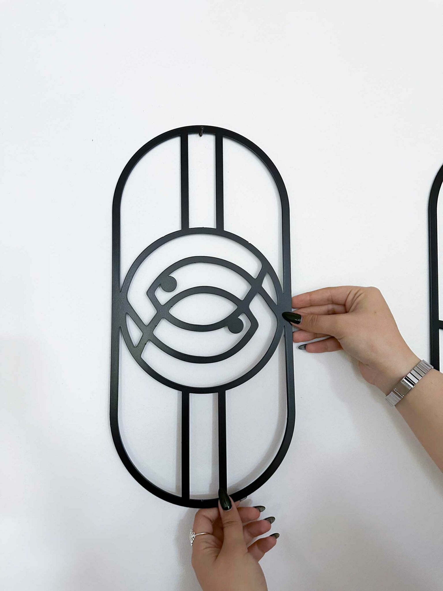 תכשיט קיר מתכת - דגים