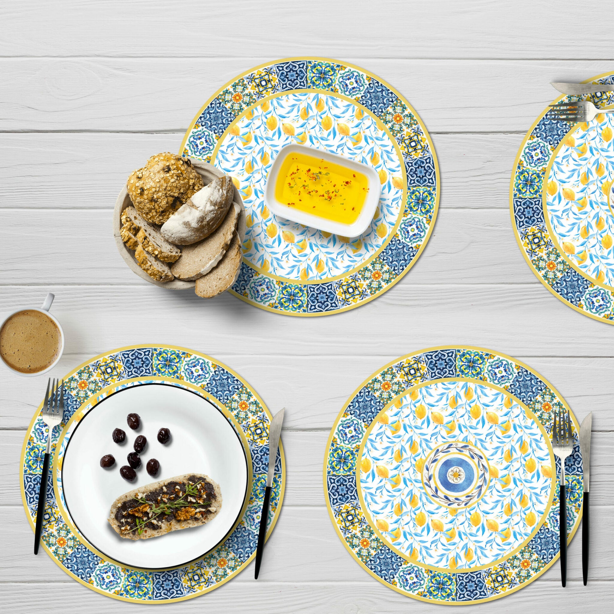 פלייסמט ויניל - עגול Sicily