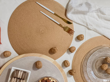 פלייסמט ויניל עגול - דגם Zen