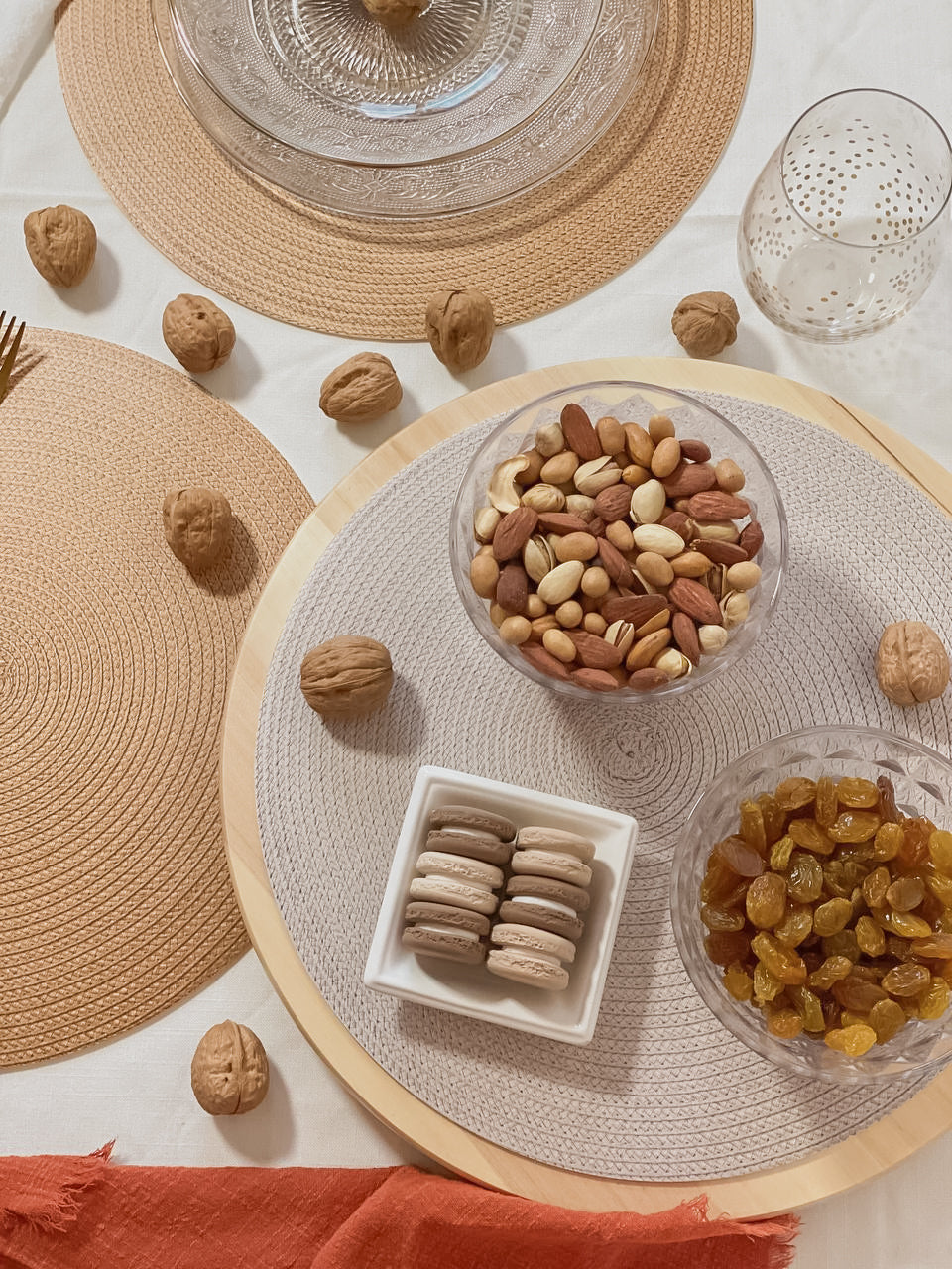 פלייסמט ויניל עגול - דגם Zen Gray