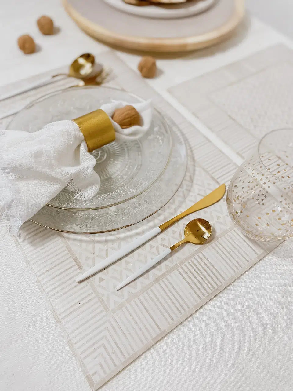 פלייסמט ויניל - דגם Moroccan geometric