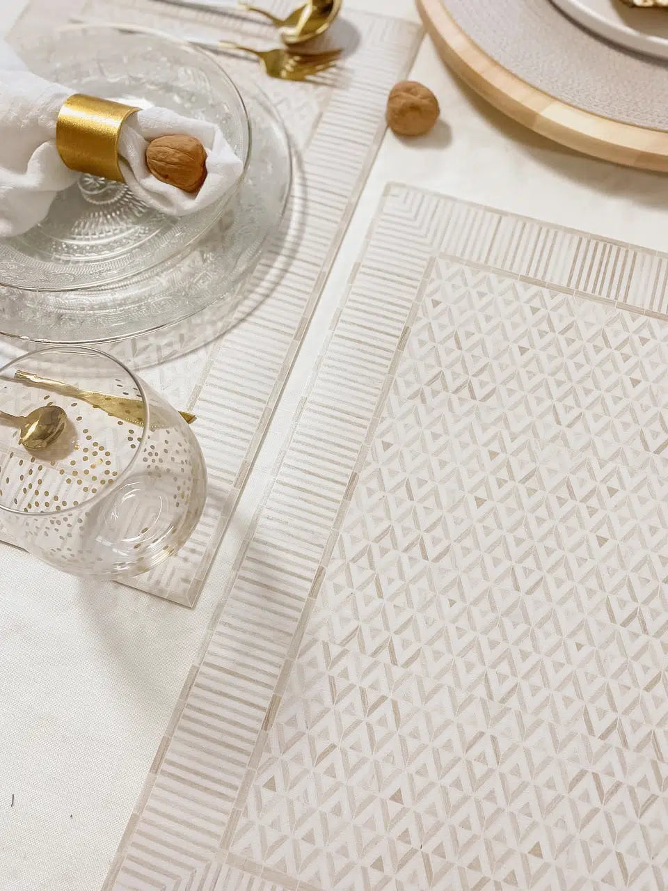 פלייסמט ויניל - דגם Moroccan geometric