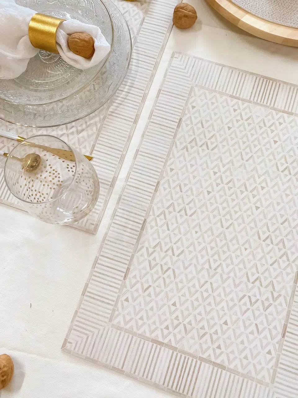 פלייסמט ויניל - דגם Moroccan geometric