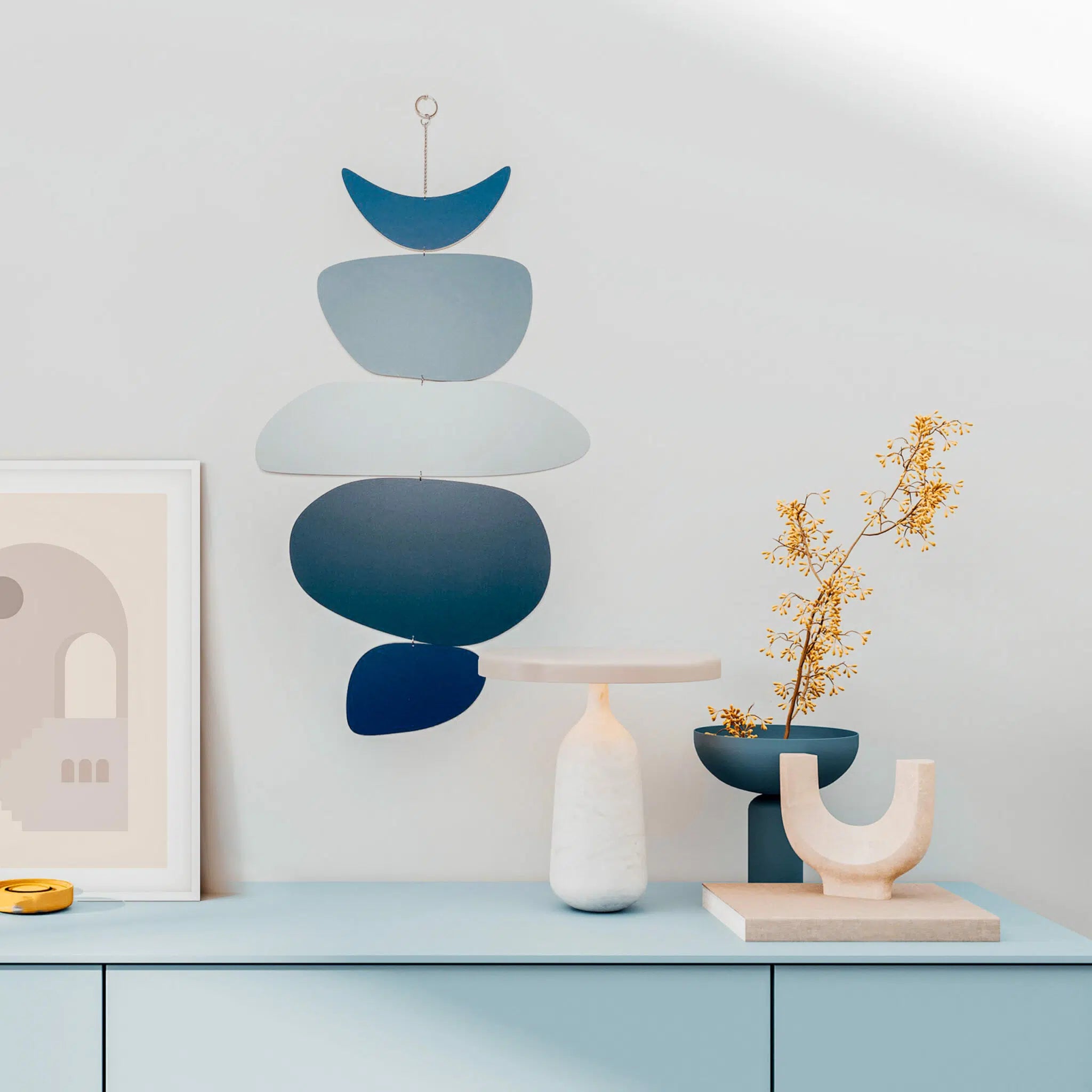 תכשיט קיר בלאנס כחול