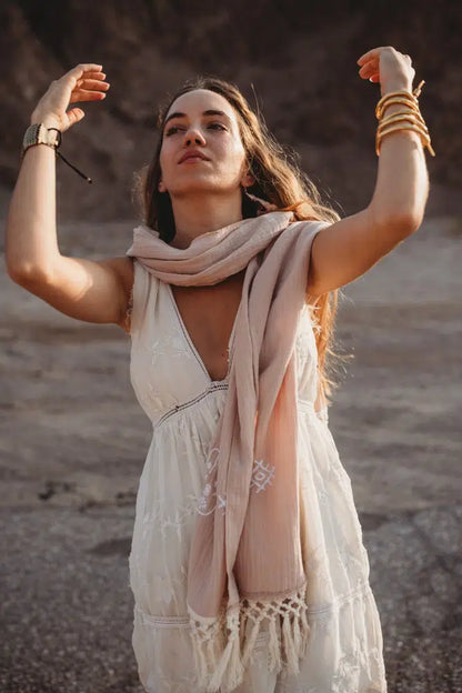 צעיף טטרה רקום - דגם Berber