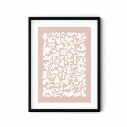 הדפס - Organic blush leaf