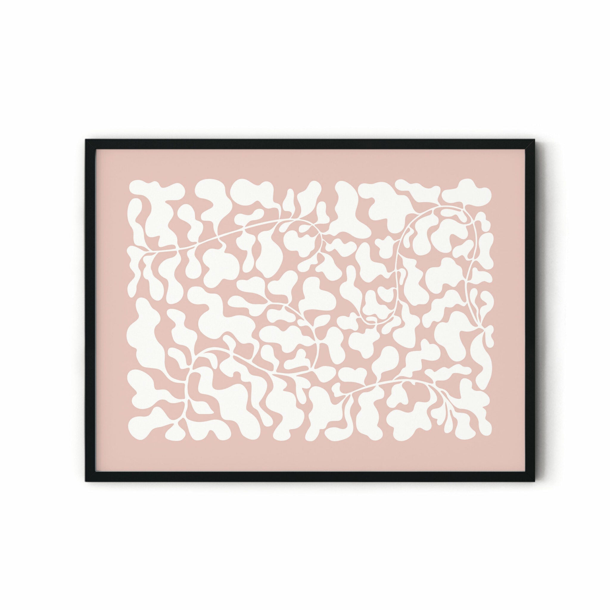 פוסטר - Organic blush leaf