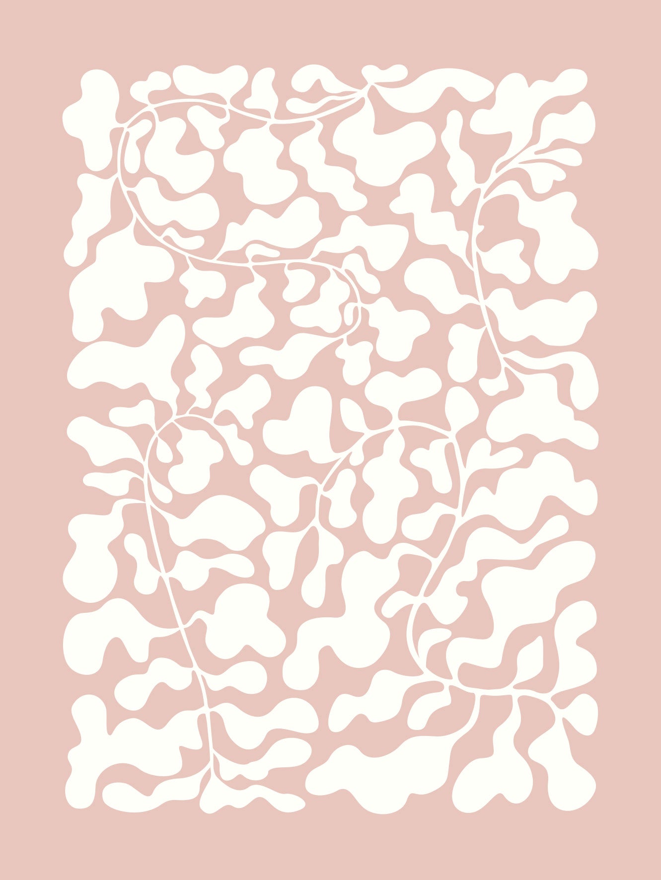 פוסטר - Organic blush leaf