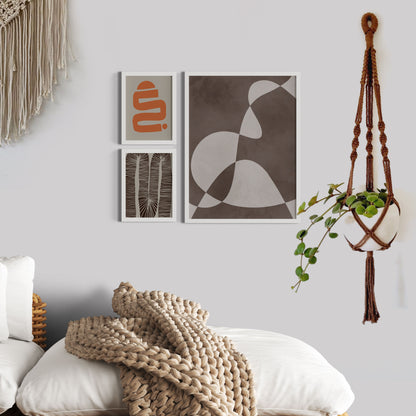 הדפס - Abstract Composition Brown